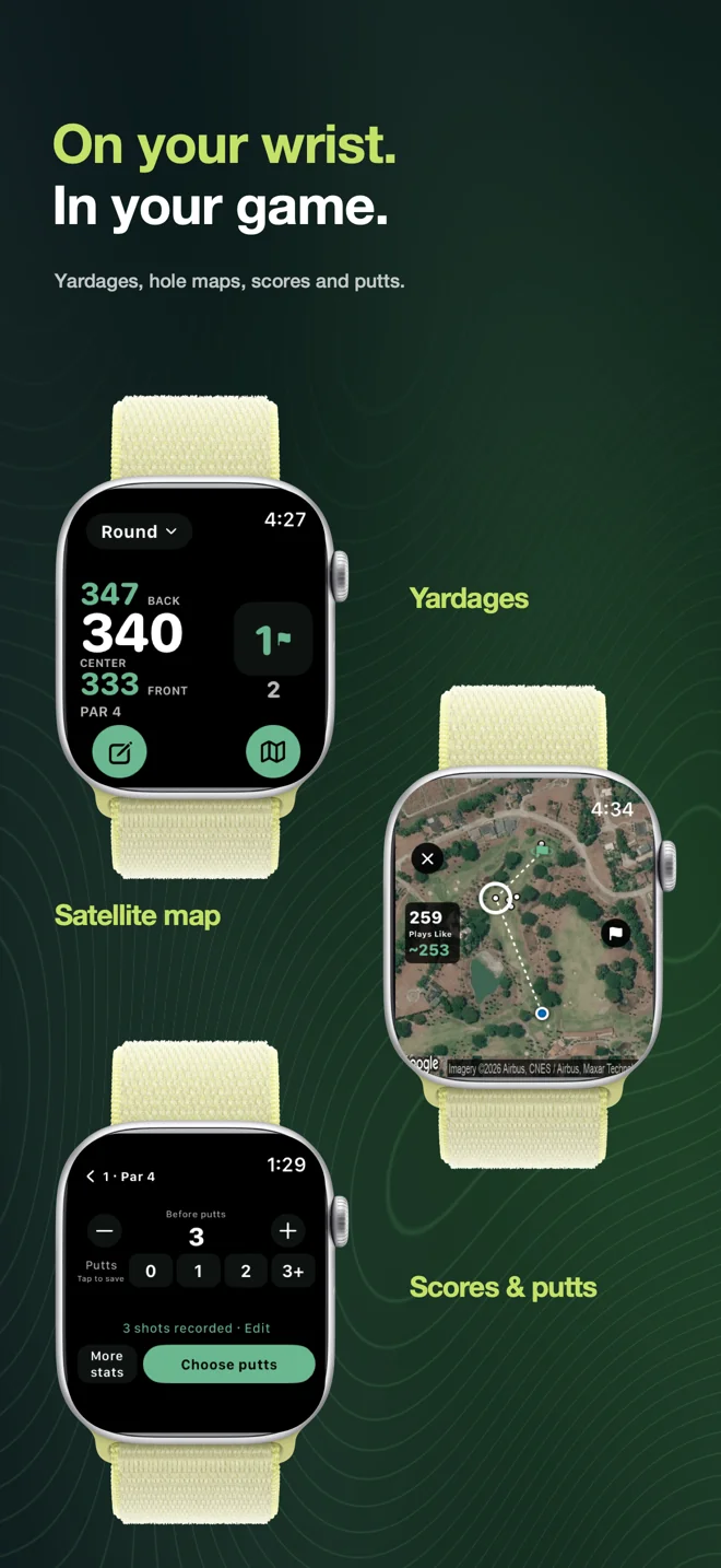 KaGolf App Store screenshot: Apple Watch